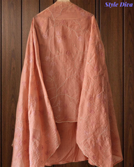 Mul Cotton Dual Overall Embroidery Unstitched Suit with Embroidered Dupatta | Festive & Party Wear