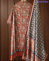 Cotton Maheshwari Digital Print Un-Stitched Suit with Maheshwari Dupatta