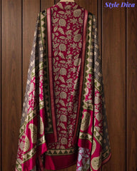 Cotton Maheshwari Digital Print Un-Stitched Suit with Maheshwari Dupatta