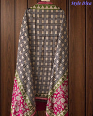 Cotton Maheshwari Digital Print Un-Stitched Suit with Maheshwari Dupatta