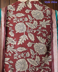 Cotton Maheshwari Digital Print Un-Stitched Suit with Maheshwari Dupatta