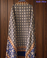 Cotton Maheshwari Digital Print Un-Stitched Suit with Maheshwari Dupatta