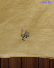 Mul Cotton Pita Work Unstitched Suit with Mukaish Dupatta