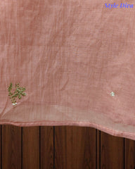 Mul Cotton Pita Work Unstitched Suit with Mukaish Dupatta