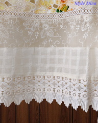 Premium Pure Cotton Laser Cut Embroidered Unstitched Suit Set with Cut-Dana & Designer Dupatta