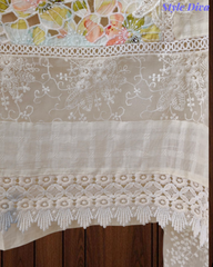 Premium Pure Cotton Laser Cut Embroidered Unstitched Suit Set with Cut-Dana & Designer Dupatta