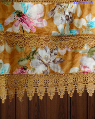 Pure Cotton Printed Un-Stitched Suit with Chiffon Digital Print Dupatta & Crochet Lacing