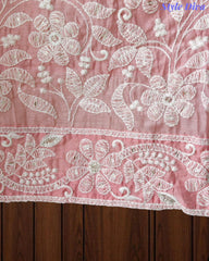 Elegant Mul Cotton Overall Lucknowi Embroidered Suit  with Embroidery Dupatta