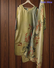 Fully Stitched Shimmer TIssue Suit With Shimmer Dupatta