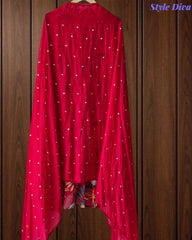 Elegant Chinnon Digital Printed Kurta Set with Neck Embroidery & Chiffon Dupatta – Fully Stitched (Copy)