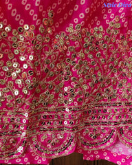 Chinnon Ombre Digital Printed 3-Piece Fully Stitched Suit with Sequin Embroidery & Shantoon Pants