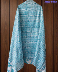 Cotton Printed Suit Set with zari  Work – Fully Stitched 3PC Set