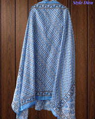 Cotton Printed Suit Set with Faux Mirror Work – Fully Stitched 3PC Set