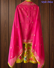 Muslin Kurta with Thread Embroidery & Croatia Lacing – Fully Stitched 3-Piece Suit Set with Shantoon Pants