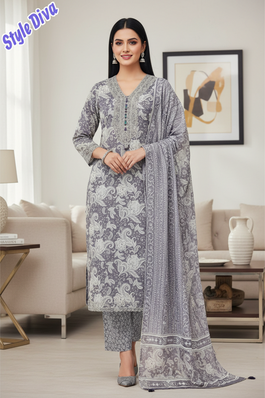 Fully Stitched Cotton Suit
