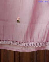 Mul Cotton Colorful Embroidered Unstitched Suit Set with Scalloped Embroidered Dupatta