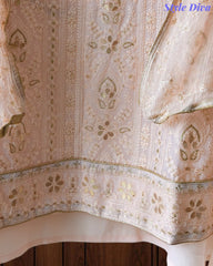 Premium Georgette Lucknowi Gotta & Zari Work Unstitched Suit with Pure Chiffon Dupatta