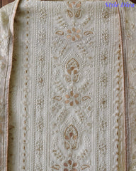 Premium Georgette Lucknowi Gotta & Zari Work Unstitched Suit with Pure Chiffon Dupatta