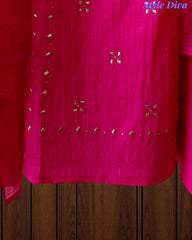 Mul Cotton Embroidered Unstitched Suit with Zari Highlighting