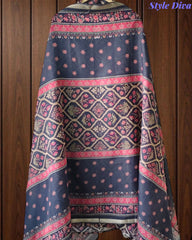 Cotton Maheshwari Digital Print Un-Stitched Suit with Maheshwari Dupatta