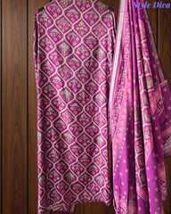 Cotton Maheshwari Digital Print Un-Stitched Suit with Maheshwari Dupatta