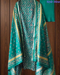 Cotton Maheshwari Digital Print Un-Stitched Suit with Maheshwari Dupatta