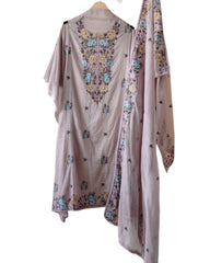 Mul Cotton Colorful Embroidered Unstitched Suit With Embroidered Dupatta