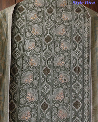 Premium Georgette Lucknowi Gotta Work Unstitched Suit with Banarasi Dupatta
