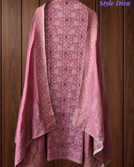 Premium Georgette Lucknowi Gotta Work Unstitched Suit with Banarasi Dupatta
