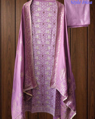 Premium Georgette Lucknowi Gotta Work Unstitched Suit with Banarasi Dupatta