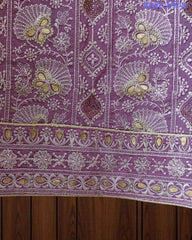 Premium Georgette Lucknowi Gotta Work Unstitched Suit with Banarasi Dupatta