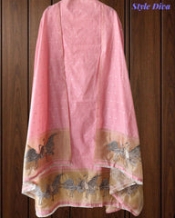 Designer Jamdani Cotton Banarasi Weave Unstitched Suit for Festive & Party Wear