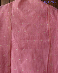 Designer Jamdani Cotton Banarasi Weave Unstitched Suit for Festive & Party Wear