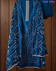 Mul Cotton Laser Cut Embroidery Unstitched Suit with Designer Dupatta