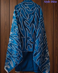 Mul Cotton Laser Cut Embroidery Unstitched Suit with Designer Dupatta
