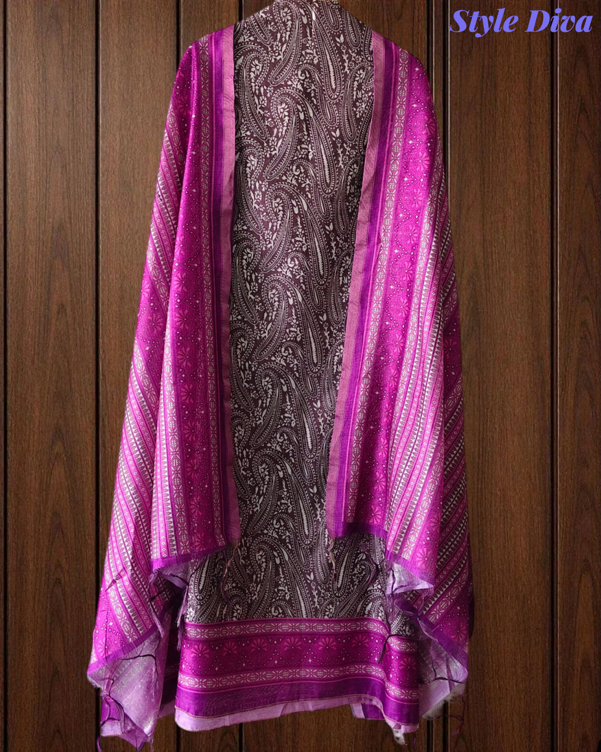 Cotton Maheshwari Digital Print Un-Stitched Suit with Maheshwari Dupatta