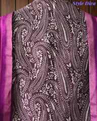 Cotton Maheshwari Digital Print Un-Stitched Suit with Maheshwari Dupatta