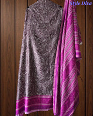 Cotton Maheshwari Digital Print Un-Stitched Suit with Maheshwari Dupatta