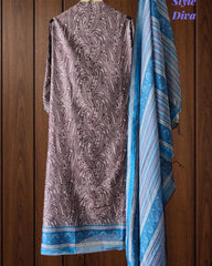 Cotton Maheshwari Digital Print Un-Stitched Suit with Maheshwari Dupatta