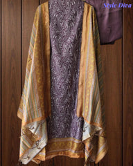 Cotton Maheshwari Digital Print Un-Stitched Suit with Maheshwari Dupatta