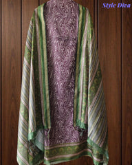 Cotton Maheshwari Digital Print Un-Stitched Suit with Maheshwari Dupatta