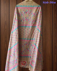 Cotton Pakistani Style Printed Un-Stitched Suit with Crochet Lacing Dupatta