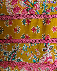 Cotton Pakistani Style Printed Un-Stitched Suit with Crochet Lacing Dupatta