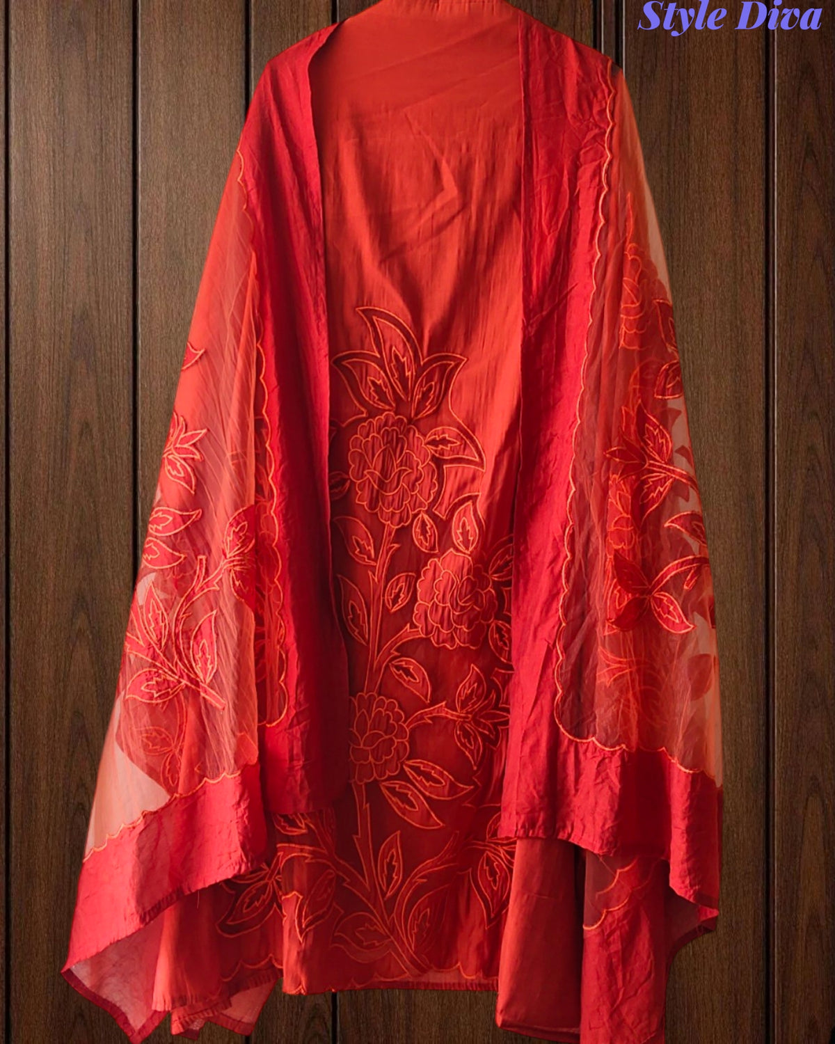Modal Laser Cut Embroidered Un-Stitched Suit with Designer Dupatta