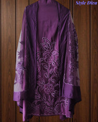 Modal Laser Cut Embroidered Un-Stitched Suit with Designer Dupatta