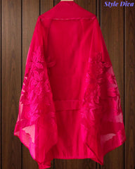 Modal Laser Cut Embroidered Un-Stitched Suit with Designer Dupatta