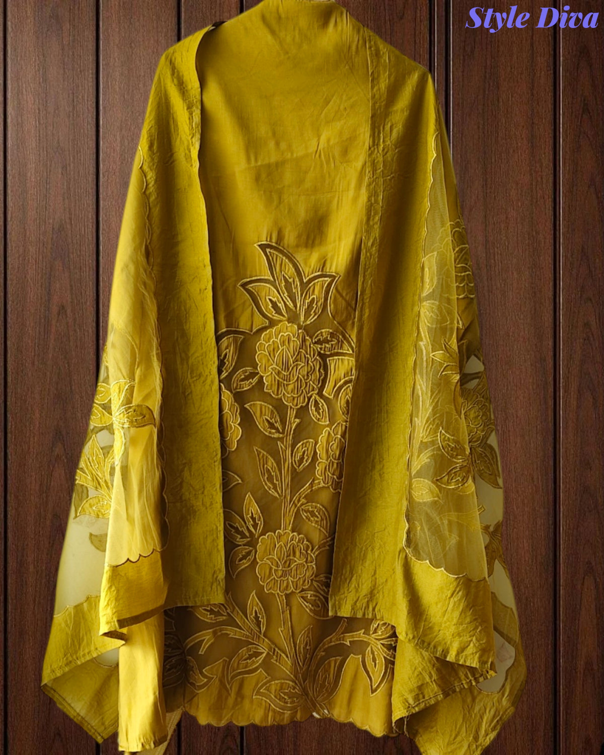 Modal Laser Cut Embroidered Un-Stitched Suit with Designer Dupatta