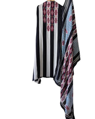 Mul Cotton Printed Unstitched Suit Set with Crochet Lacing, Pearl Highlighting & Digital Print Dupatta