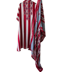 Mul Cotton Printed Unstitched Suit Set with Crochet Lacing, Pearl Highlighting & Digital Print Dupatta
