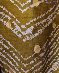 Cotton Maheshwari Digital Print Unstitched Suit Set with Banarasi Weaves & Banarasi Border Dupatta